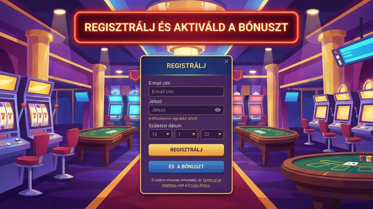 Regisztráció bónusszal